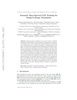 Semantic Map Injected GAN Training for Image-to-Image Translation