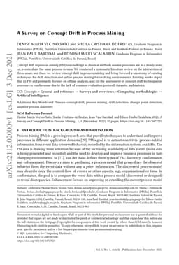 A Survey on Concept Drift in Process Mining