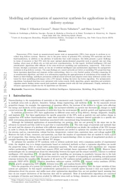 Modelling and optimization of nanovector synthesis for applications in
  drug delivery systems