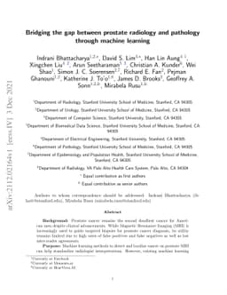 Bridging the gap between prostate radiology and pathology through
  machine learning
