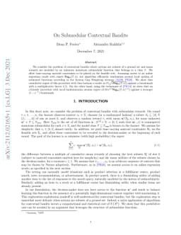 On Submodular Contextual Bandits