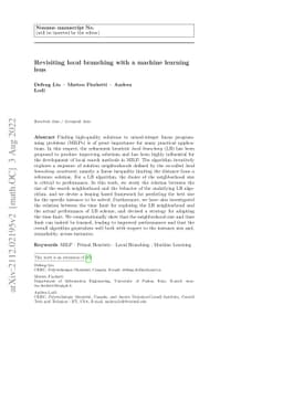 Revisiting local branching with a machine learning lens