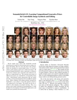 SemanticStyleGAN: Learning Compositional Generative Priors for
  Controllable Image Synthesis and Editing