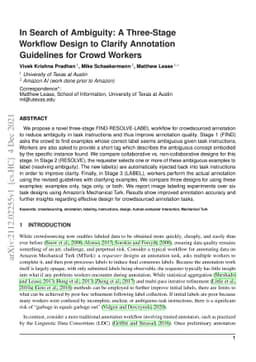 In Search of Ambiguity: A Three-Stage Workflow Design to Clarify
  Annotation Guidelines for Crowd Workers