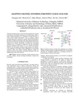 Adaptive Channel Encoding for Point Cloud Analysis