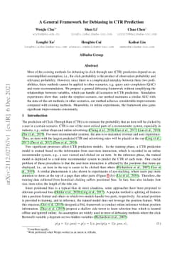 A General Framework for Debiasing in CTR Prediction