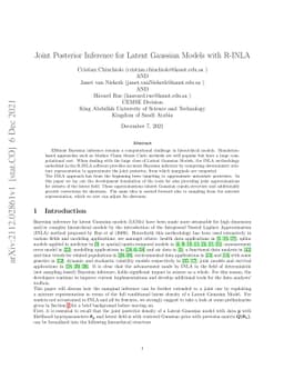 Joint Posterior Inference for Latent Gaussian Models with R-INLA