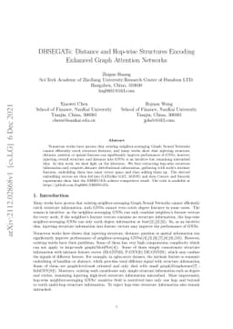 Distance and Hop-wise Structures Encoding Enhanced Graph Attention
  Networks