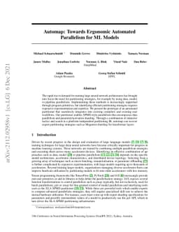 Automap: Towards Ergonomic Automated Parallelism for ML Models