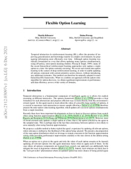 Flexible Option Learning