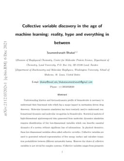 Collective variable discovery in the age of machine learning: reality,
  hype and everything in between