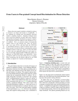 From Coarse to Fine-grained Concept based Discrimination for Phrase
  Detection