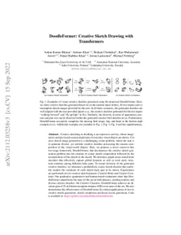 DoodleFormer: Creative Sketch Drawing with Transformers