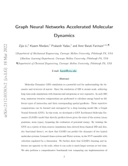 Graph Neural Networks Accelerated Molecular Dynamics