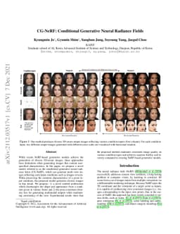 CG-NeRF: Conditional Generative Neural Radiance Fields