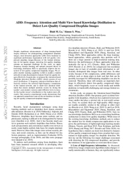 ADD: Frequency Attention and Multi-View based Knowledge Distillation to
  Detect Low-Quality Compressed Deepfake Images