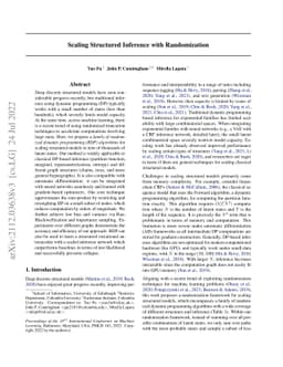 Scaling Structured Inference with Randomization