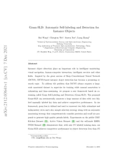 Gram-SLD: Automatic Self-labeling and Detection for Instance Objects
