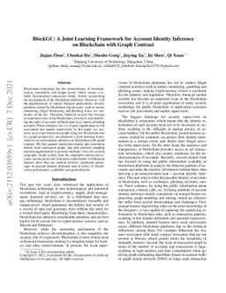 BlockGC: A Joint Learning Framework for Account Identity Inference on
  Blockchain with Graph Contrast