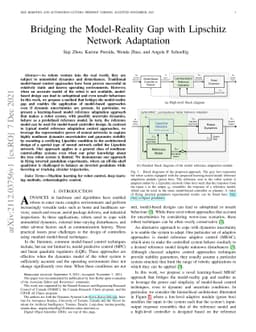Bridging the Model-Reality Gap with Lipschitz Network Adaptation