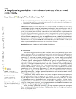 A deep learning model for data-driven discovery of functional
  connectivity