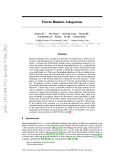 Pareto Domain Adaptation
