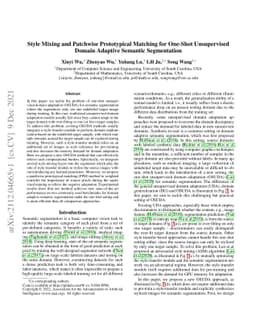 Style Mixing and Patchwise Prototypical Matching for One-Shot
  Unsupervised Domain Adaptive Semantic Segmentation