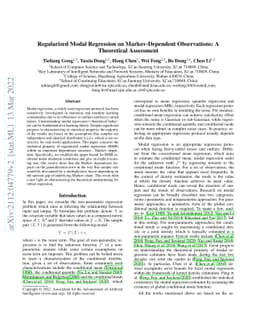 Regularized Modal Regression on Markov-dependent Observations: A
  Theoretical Assessment