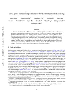 VMAgent: Scheduling Simulator for Reinforcement Learning