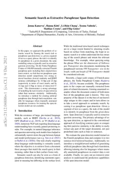 Semantic Search as Extractive Paraphrase Span Detection