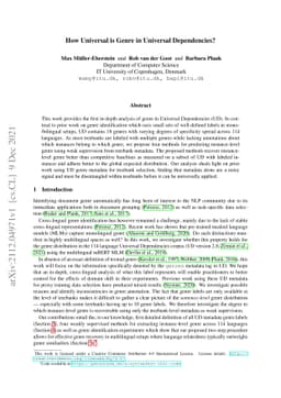 How Universal is Genre in Universal Dependencies?