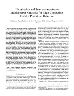 Illumination and Temperature-Aware Multispectral Networks for
  Edge-Computing-Enabled Pedestrian Detection