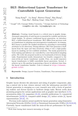 BLT: Bidirectional Layout Transformer for Controllable Layout Generation