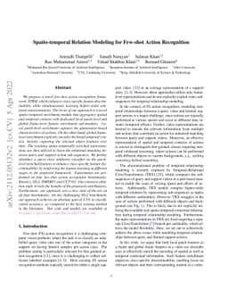 Spatio-temporal Relation Modeling for Few-shot Action Recognition