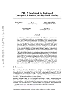 PTR: A Benchmark for Part-based Conceptual, Relational, and Physical
  Reasoning