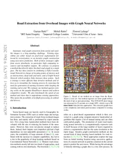 Road Extraction from Overhead Images with Graph Neural Networks