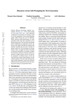 Discourse-Aware Soft Prompting for Text Generation