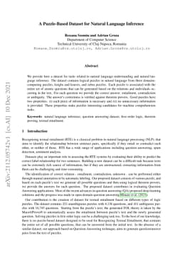 A Puzzle-Based Dataset for Natural Language Inference