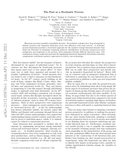The Past as a Stochastic Process