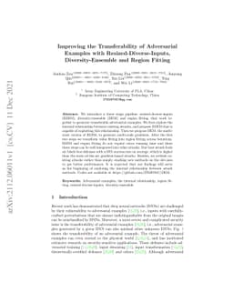 Improving the Transferability of Adversarial Examples with
  Resized-Diverse-Inputs, Diversity-Ensemble and Region Fitting