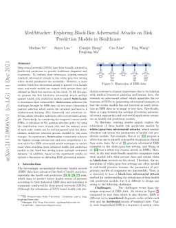 MedAttacker: Exploring Black-Box Adversarial Attacks on Risk Prediction
  Models in Healthcare
