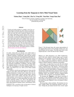 Learning from the Tangram to Solve Mini Visual Tasks