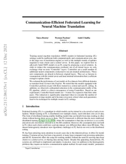 Communication-Efficient Federated Learning for Neural Machine
  Translation