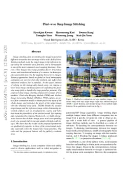 Pixel-wise Deep Image Stitching