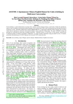 ASCEND: A Spontaneous Chinese-English Dataset for Code-switching in
  Multi-turn Conversation