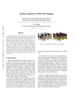 5th Place Solution for VSPW 2021 Challenge