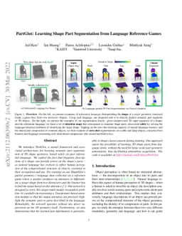 PartGlot: Learning Shape Part Segmentation from Language Reference Games