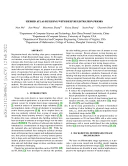 Hybrid Atlas Building with Deep Registration Priors