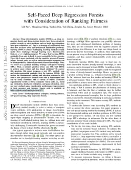 Self-Paced Deep Regression Forests with Consideration of Ranking
  Fairness