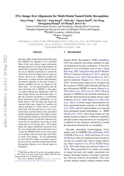ITA: Image-Text Alignments for Multi-Modal Named Entity Recognition